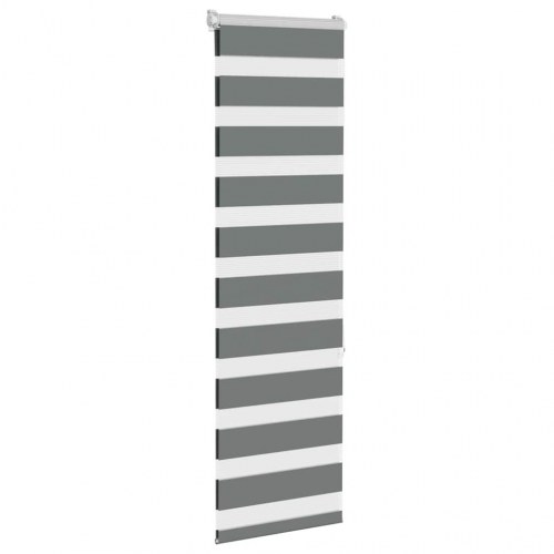 Zebragardin mørkegrå 45×150 cm - stofbredde 40,9 cm, polyester