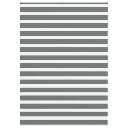 Zebragardin mørkegrå 160×230 cm - stofbredde 155,9 cm, polyester