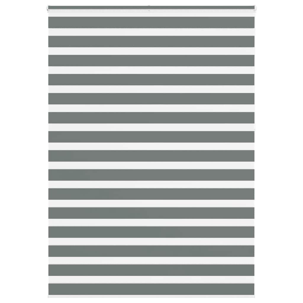 Zebragardin mÃ¸rkegrÃ¥ 160x230 cm stofbredde 155,9 cm polyester