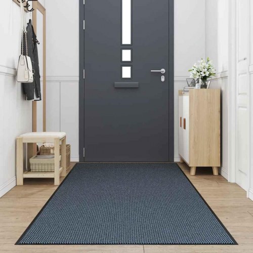 Dørmåtte - blå 115 × 300 cm, skridsikker og vaskbar