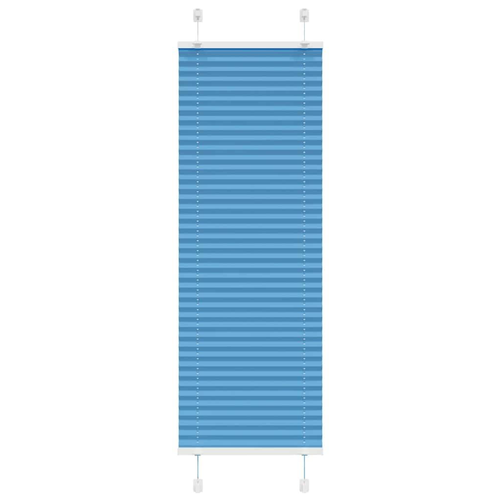 Plisségardin Blå 45x100 cm Stofbredde 44,4 cm Polyester