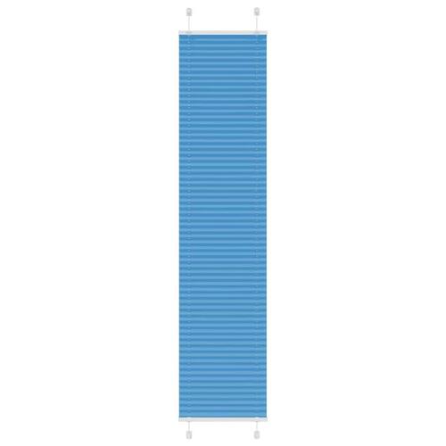 Plisségardin Blå 50x200 cm Stofbredde 49,4 cm Polyester