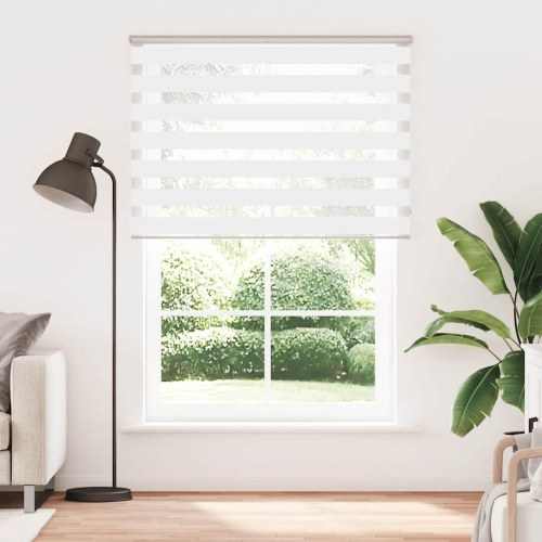 Zebragardin - hvid 160×230 cm, stofbredde 155,9 cm, polyester