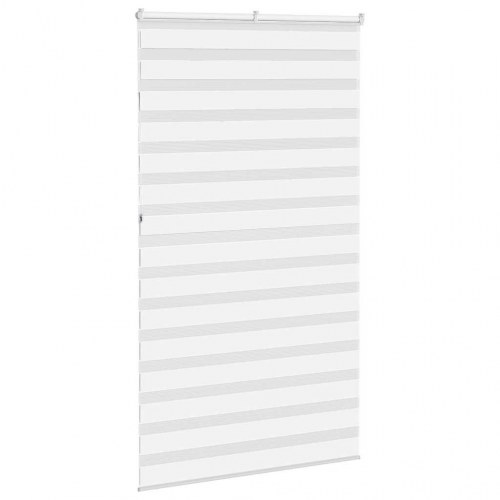 Zebragardin - hvid 125×230 cm, stofbredde 120,9 cm, polyester