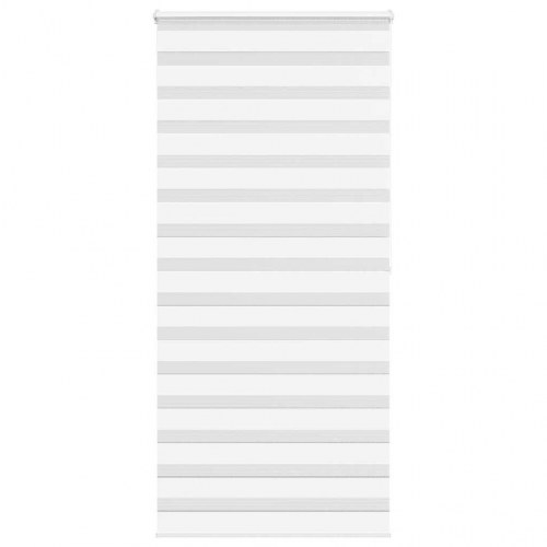Zebrarullegardin - hvid 105×200 cm, stofbredde 100,9 cm, polyester