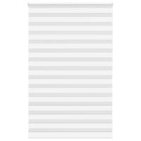 Zebragardin hvid 140x200 cm stofbredde 135,9 cm polyester