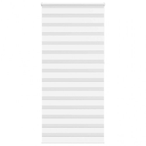 Zebragardin - hvid 95×230 cm, stofbredde 90,9 cm, polyester