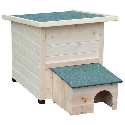 @pet pindsvinehus XL 53x65x52cm træ hvid