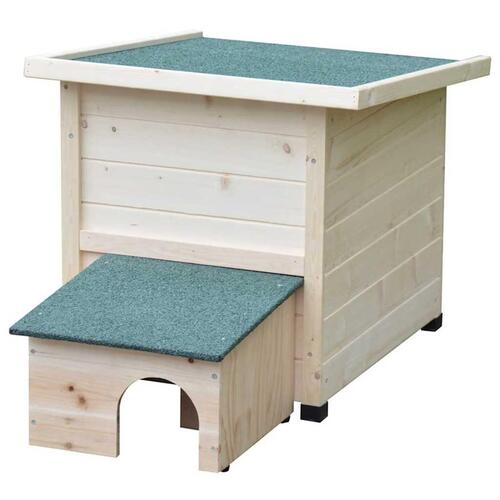@pet pindsvinehus XL 53x65x52cm træ hvid