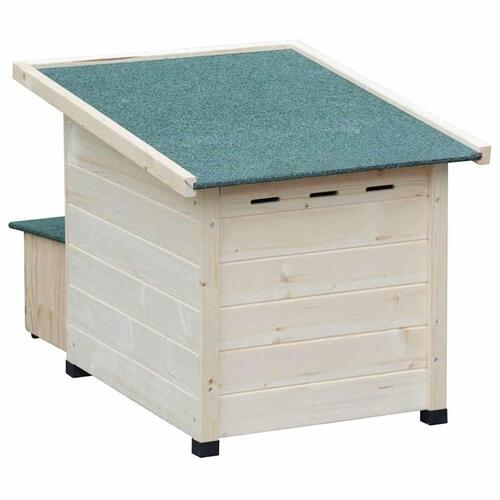 @pet pindsvinehus XL 53x65x52cm træ hvid