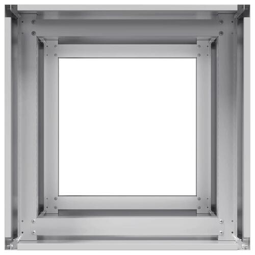 Plantekasse 40x40x80 cm galvaniseret stål