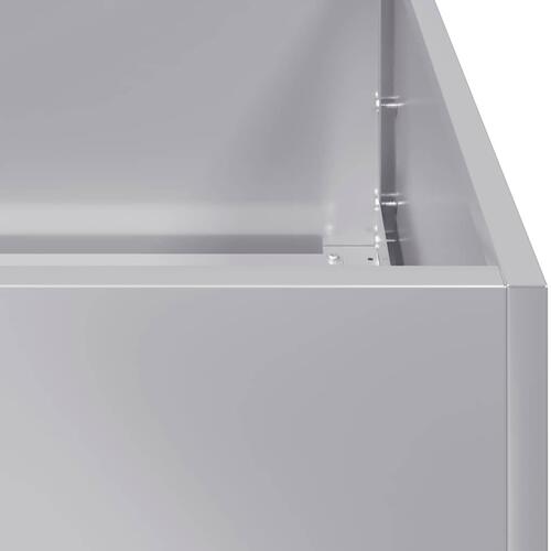 Plantekasse 40x40x80 cm galvaniseret stål