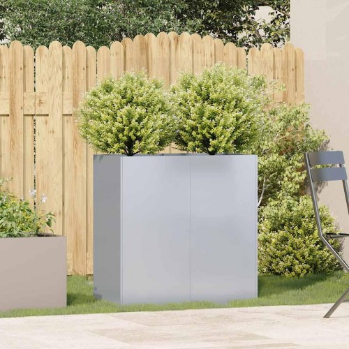 Plantekasse 80×40×80 cm i galvaniseret stål - højbed til have og terrasse