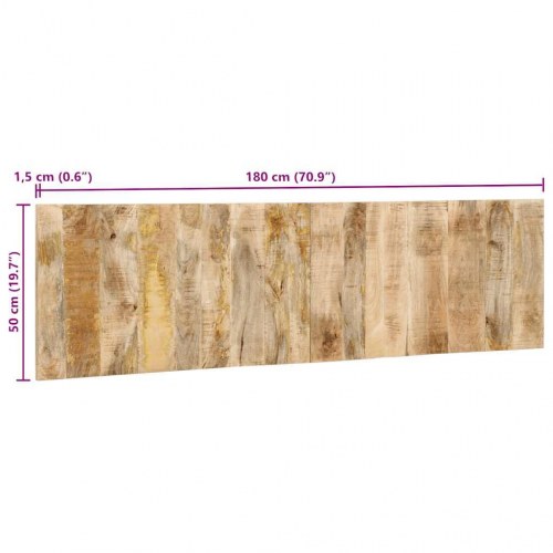 Sengegavl i massivt ru mangotræ - 180 cm