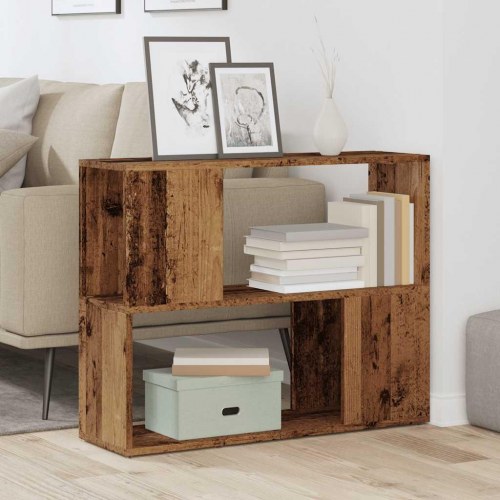 Bogreol/rumdeler 80×24×63 cm - gammelt trælook
