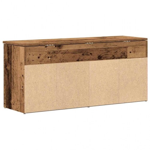 Skobænk 102×30,5×45 cm i konstrueret træ - antikt træ