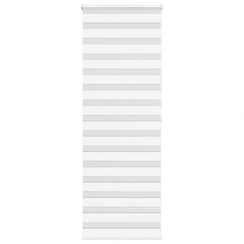 Zebragardin - hvid 80×200 cm, stofbredde 75,9 cm, polyester