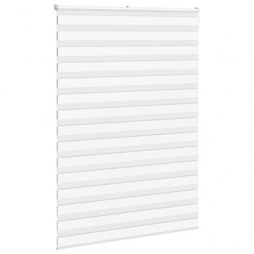 Zebragardin - hvid 165×200 cm, stofbredde 160,9 cm, polyester