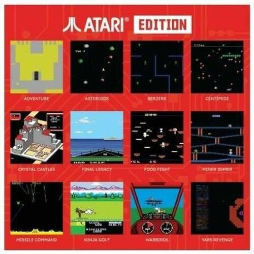 Just For Games - bærbar retro-spilkonsol (sort/rød)