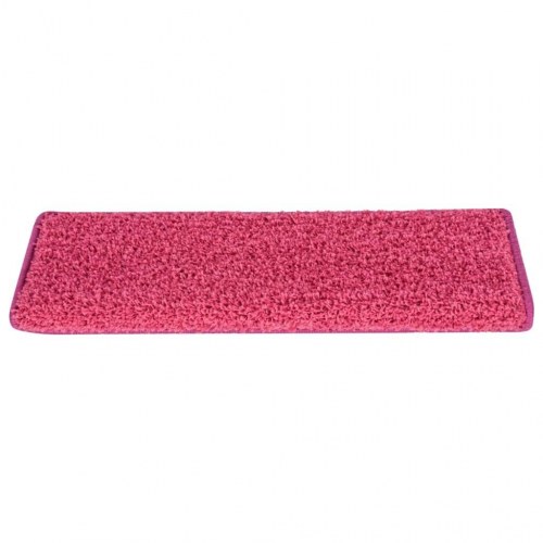 Trappemåtter - 15 stk. 65×21×4 cm rektangulær kant, lyserød