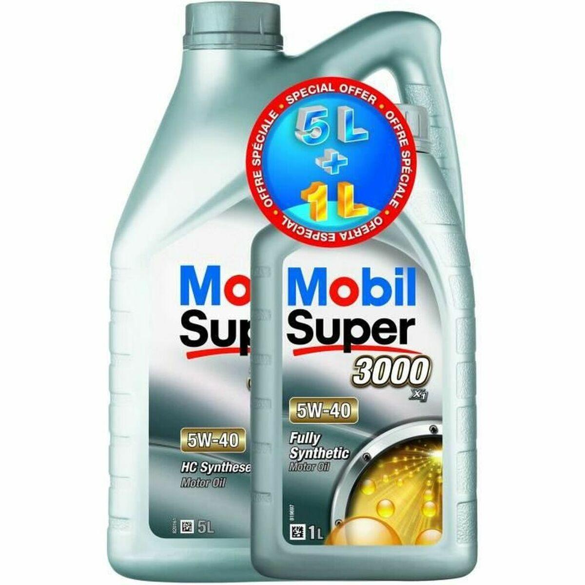 Motorolie 5W-40 Mobil Super 3000 - 6 l billede