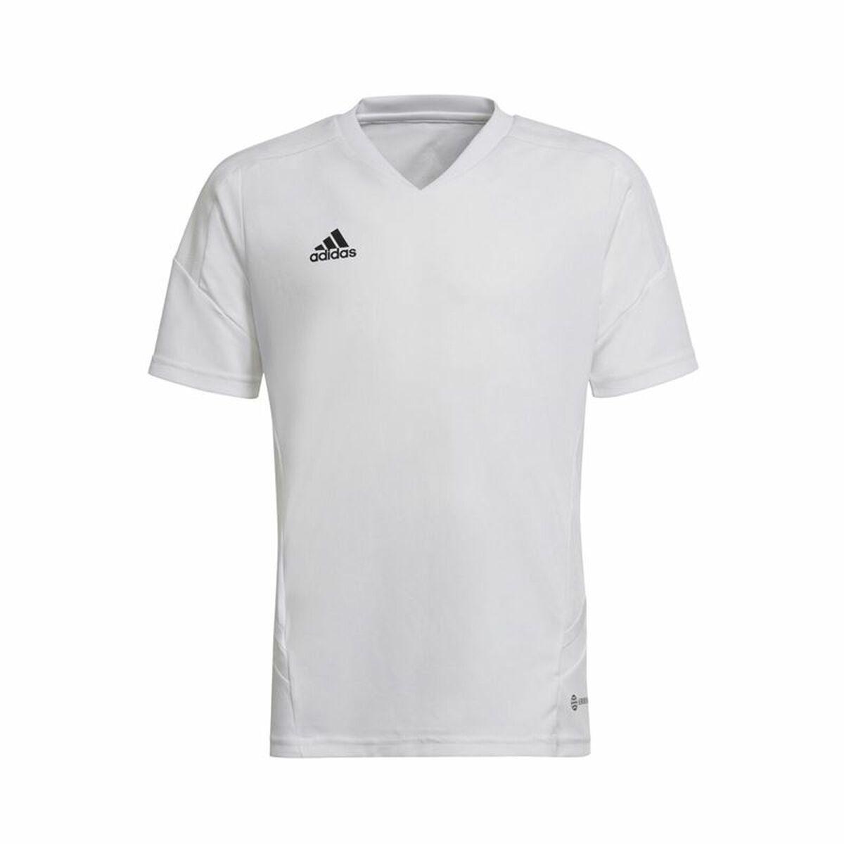 Kortærmet Fodboldtrøje Til Børn Adidas Con22 Hvid