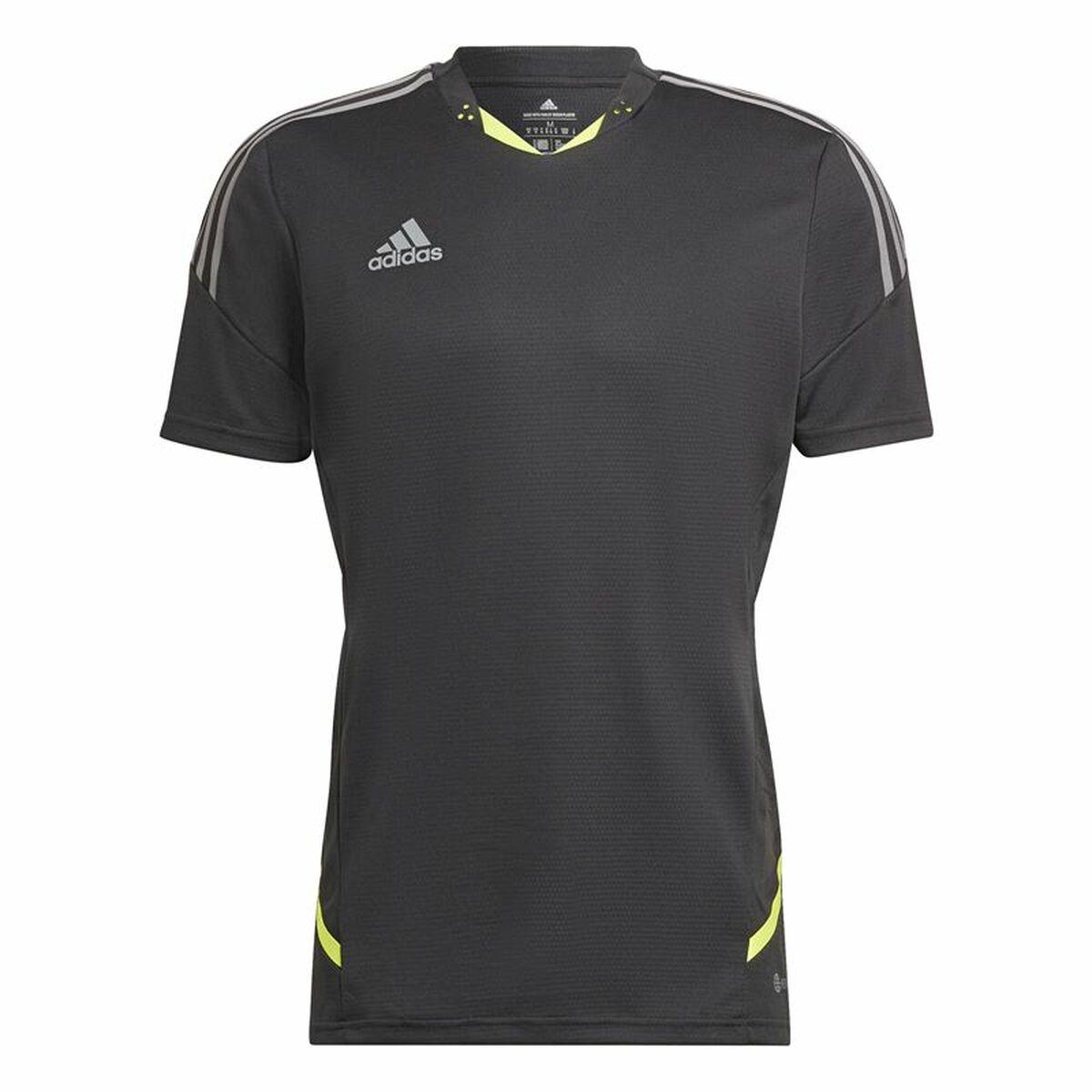 Kortærmet Fodboldtrøje Til Mænd Adidas Con22 Sort