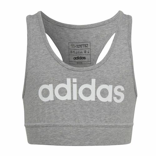 Sports-BH Adidas Essentials Linear Logo Grå 11-12 år