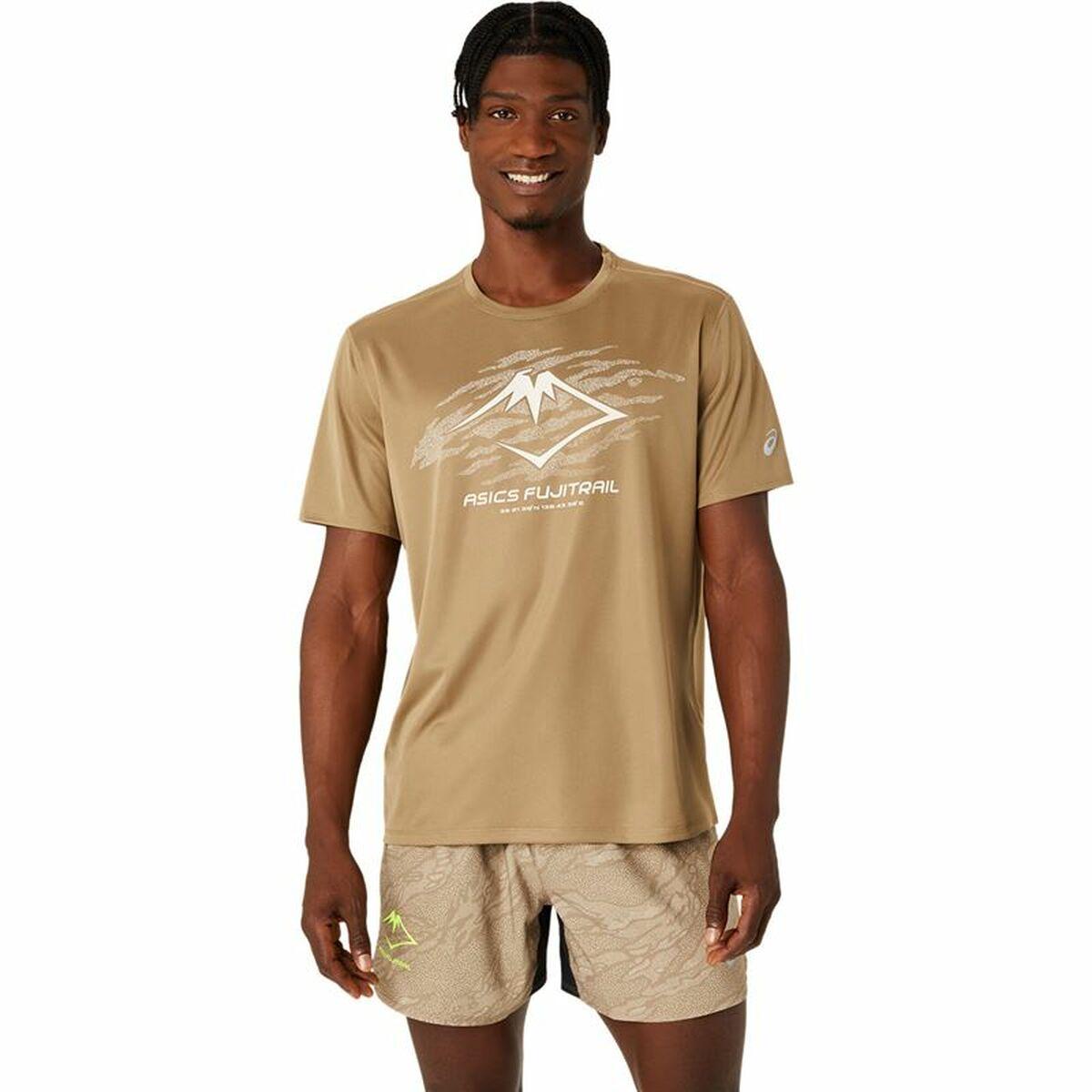 Asics t shirt brun outlet