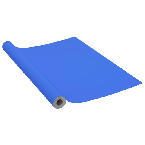Selvklæbende folie til møbler 500x90 cm PVC blå højglans