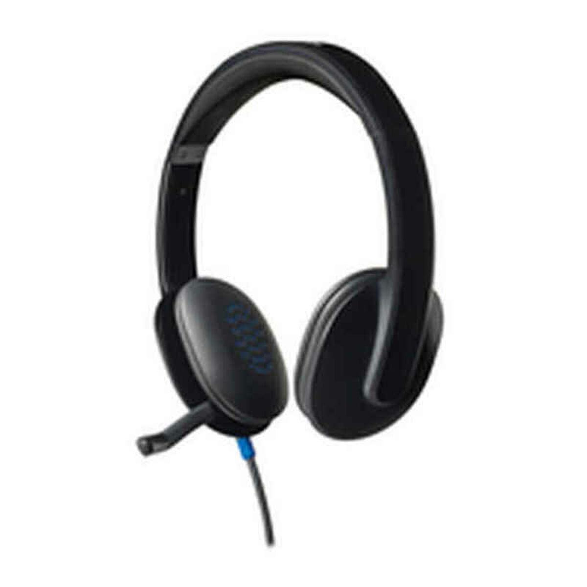 Gaming Høretelefon Med Mikrofon Logitech H540 Hvid Sort