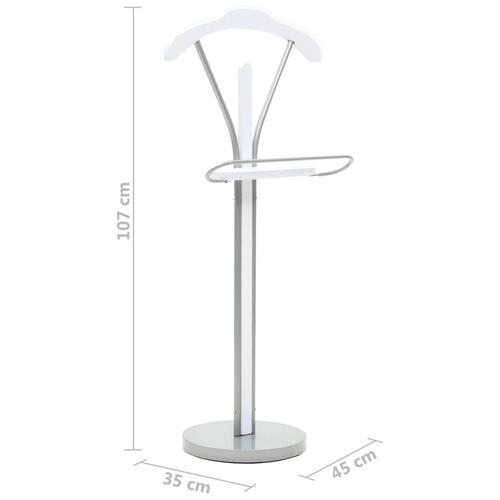 Stumtjener 45 x 35 x 107 cm hvid
