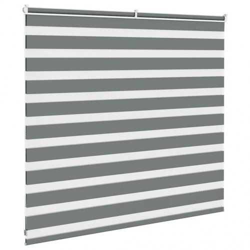 Zebragardin mørkegrå 165×100 cm - stofbredde 160,9 cm, polyester