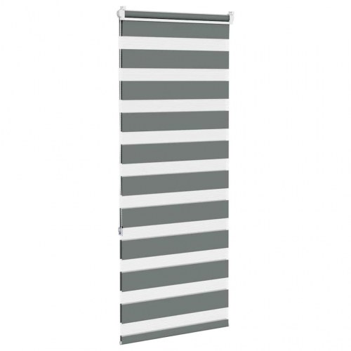Zebragardin mørkegrå 65×150 cm - stofbredde 60,9 cm, polyester