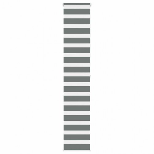 Zebragardin mørkegrå 50×200 cm - stofbredde 45,9 cm, polyester