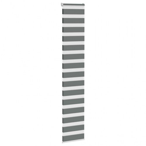 Zebragardin mørkegrå 50×200 cm - stofbredde 45,9 cm, polyester