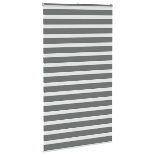 Zebragardin mørkegrå 120×230 cm - stofbredde 115,9 cm, polyester