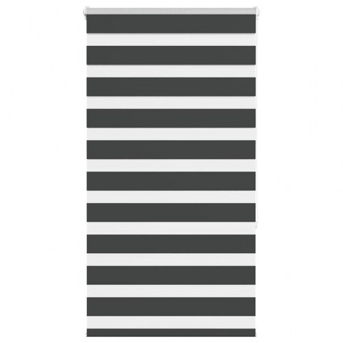 Zebragardin - sort 70×150 cm, stofbredde 65,9 cm, polyester