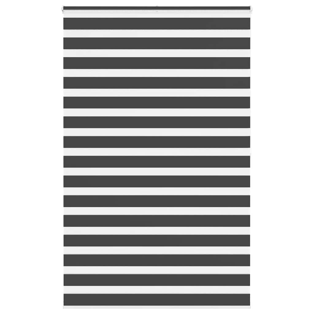 Rullegardin zebra, sort, stofbredde 135,9 cm, polyester Lumarko!