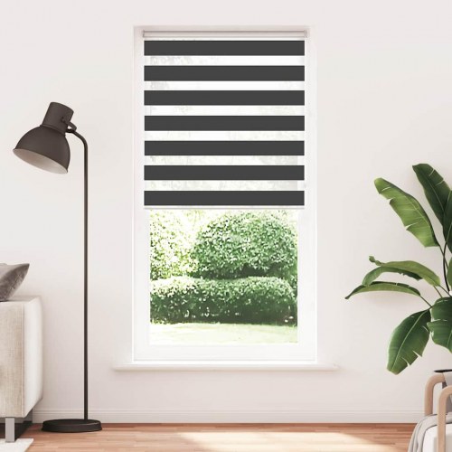 Zebragardin - sort 105×230 cm, stofbredde 100,9 cm, polyester