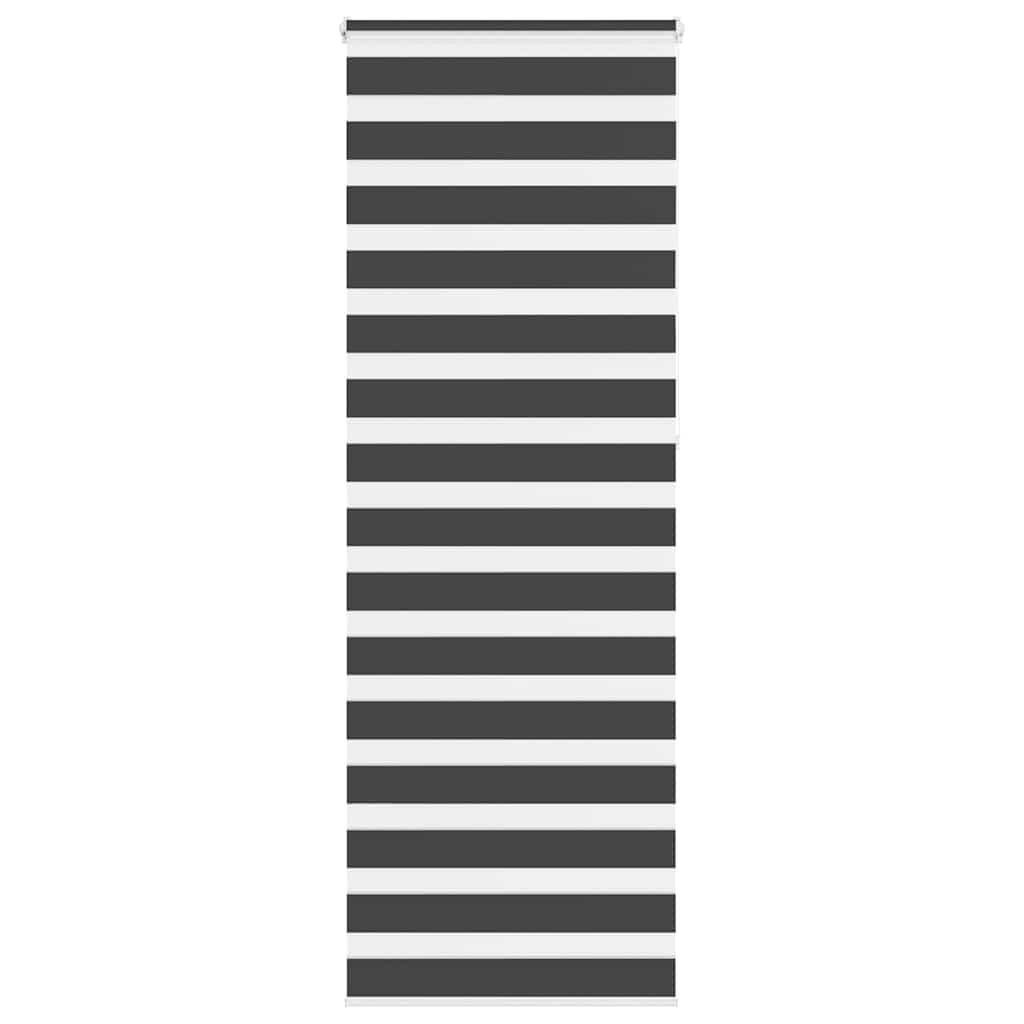 Zebragardin sort 80x230 cm stofbredde 75,9 cm polyester
