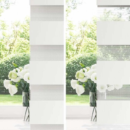 Zebragardin sort 95x200 cm stofbredde 90,9 cm polyester