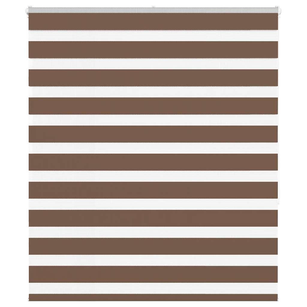 Zebragardin brun 125x150 cm stofbredde 120,9 cm polyester