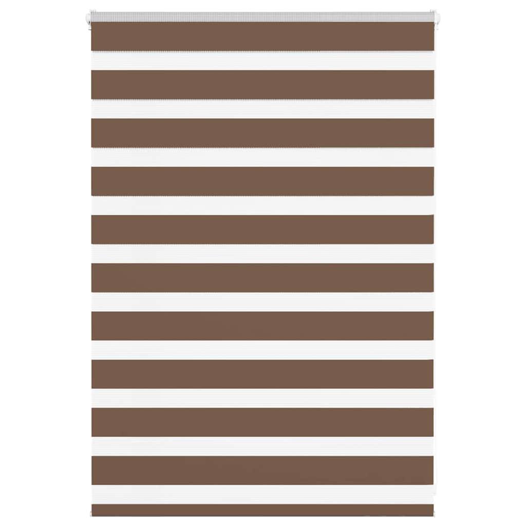 Zebragardin brun 95x100 cm stofbredde 90,9 cm polyester billede