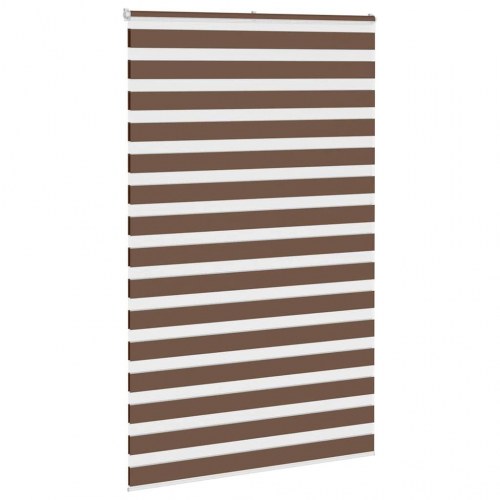 Zebragardin - brun 140×200 cm, stofbredde 135,9 cm, polyester
