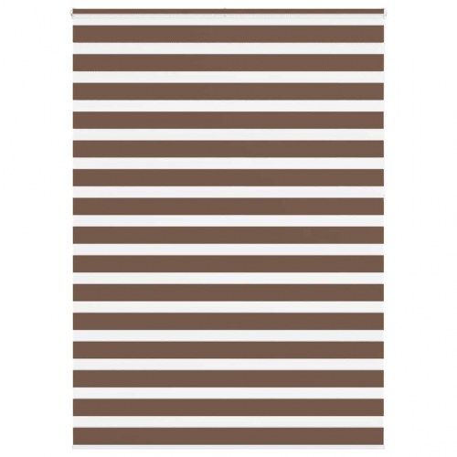Zebragardin brun 155×230 cm - stofbredde 150,9 cm i polyester