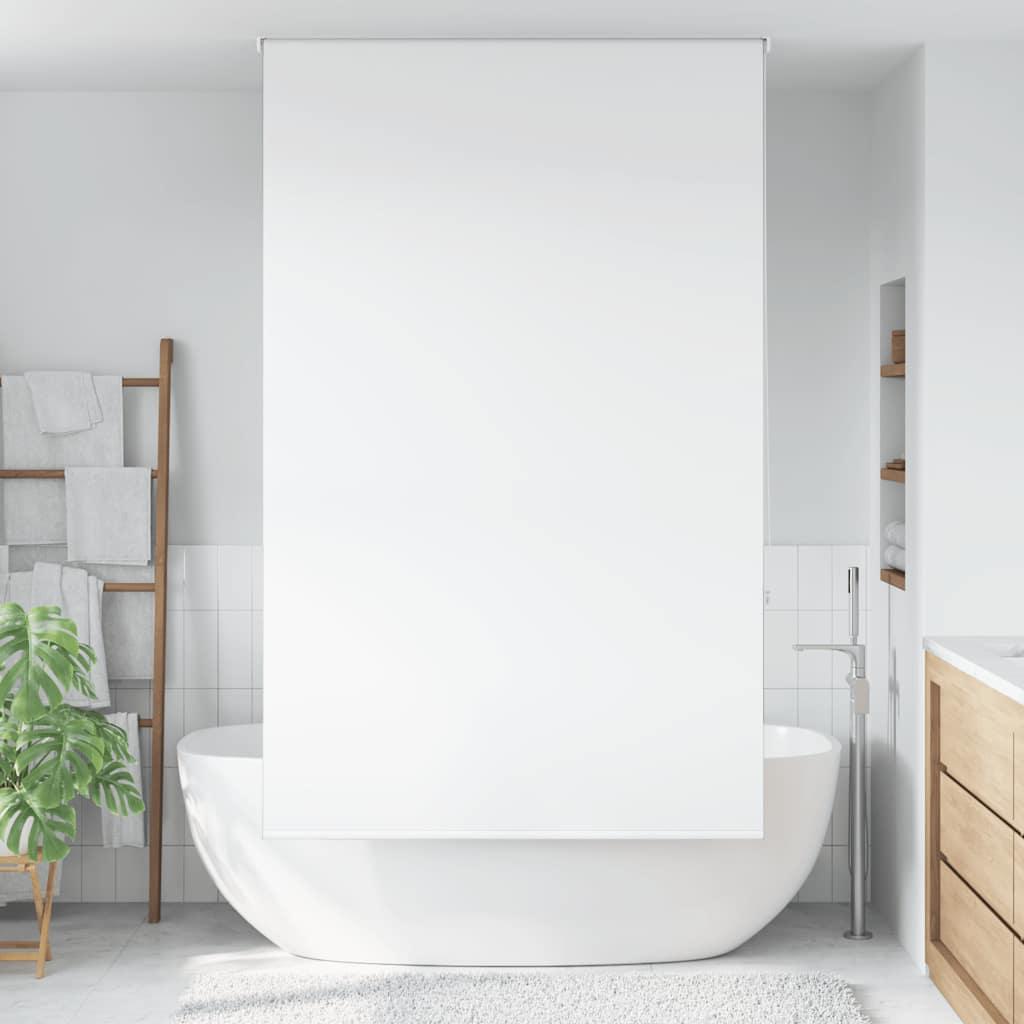 Bruserullegardin Stofbredde 76 Cm Hvid - uden kassette / 140 x 240 cm