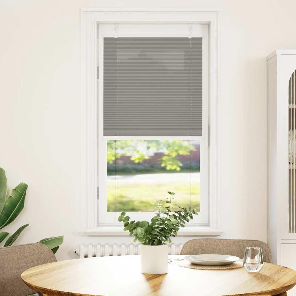 Plisségardin Antracit 60x100 cm Stofbredde 59,4 cm Polyester