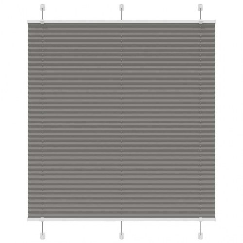 Plisségardin - antracit 115×100 cm, stofbredde 114,4 cm, polyester