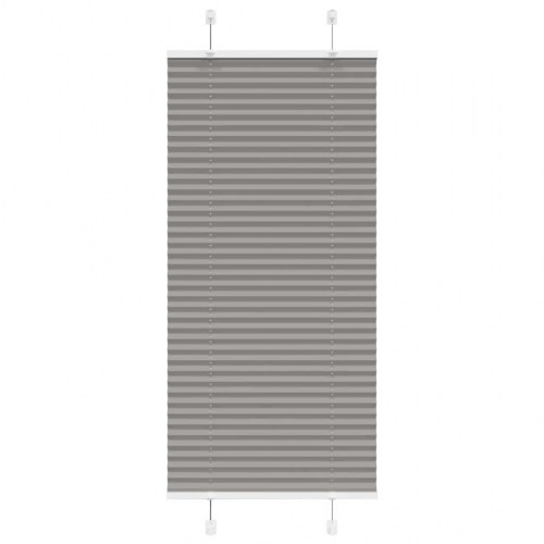 Plisségardin antracit 60×150 cm - stofbredde 59,4 cm, polyester